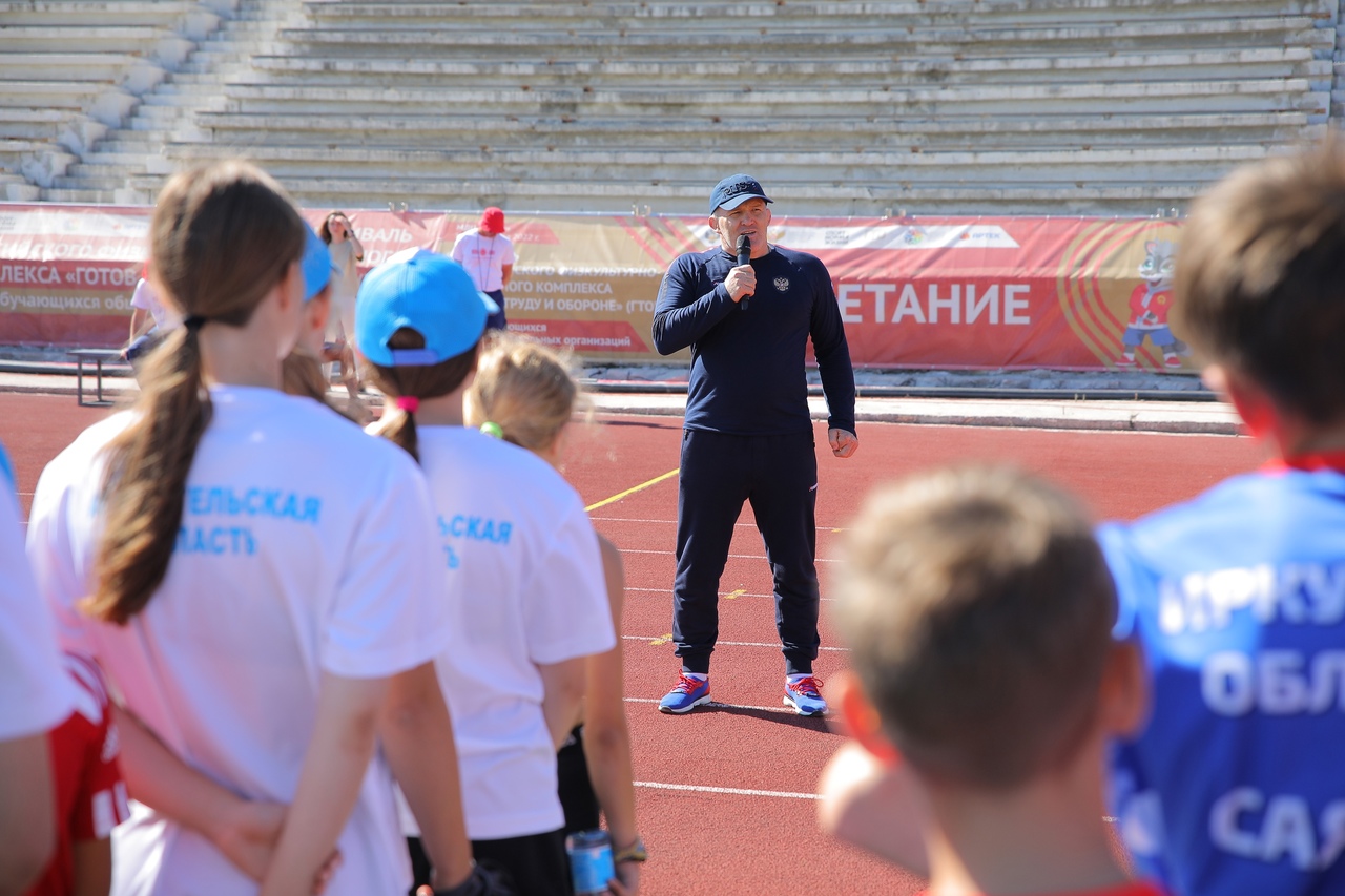 Чемпион мира Курамагомед Курамагомедов на «Гонке ГТО».